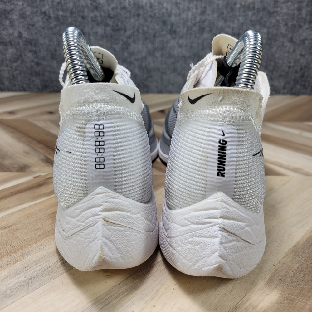 Nike ZoomX Vaporfly Next% Women's 6.5 White Silver Running Trainer cu4123-100 - Picture 7 of 13